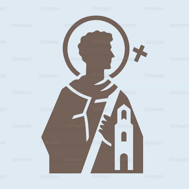 Icono de San Lorenzo - Banco de vectores católicos