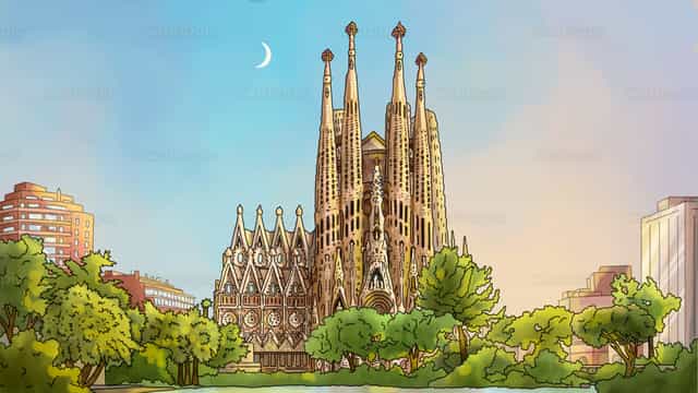 Arquitectura de la familia sagrada - Banco de vectores católicos - Fotografía por Cathopic