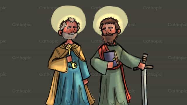 Saint Peter and Saint Paul - Catholic stock vectors - Photo by Cathopic
