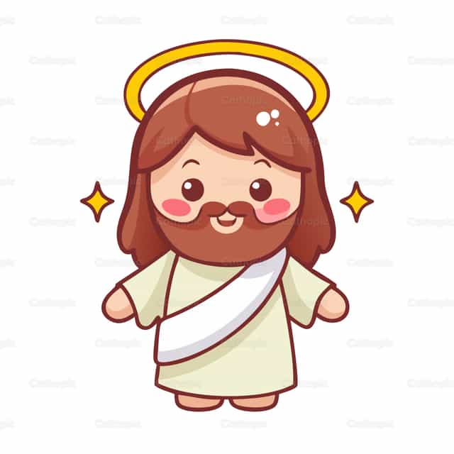 Jesus lindo - Banco de vectores católicos - Fotografía por God Designer