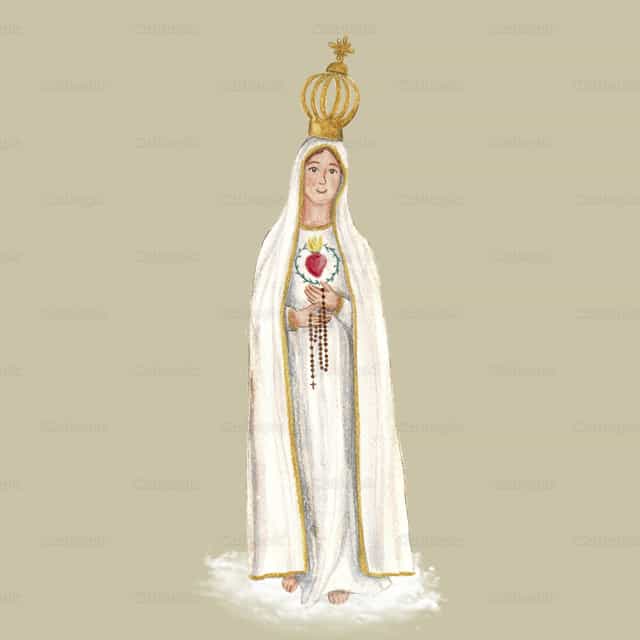 Virgen de Fatima - Banco de vectores católicos