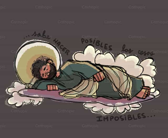 Saint Joseph asleep - Catholic stock vectors - Photo by Rocio Lloveras