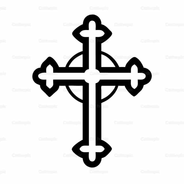 Icono católico Cruz 1 - Banco de vectores católicos - Fotografía por God Designer