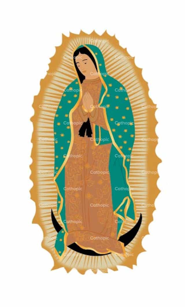 Virgen de Guadalupe - Banco de vectores católicos