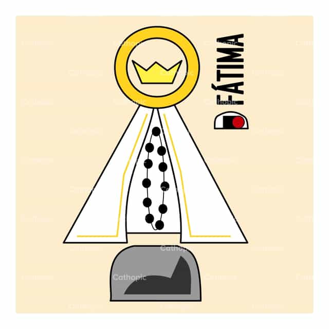 Virgen de Fátima - Catholic stock vectors