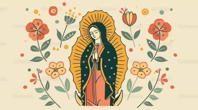 La Virgen de Guadalupe - Banco de vectores católicos - Fotografía por Carolina BR