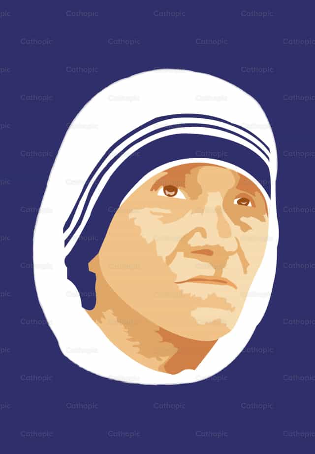 Madre Teresa de Calcuta - Banco de vectores católicos - Fotografía por Ericka Ortiz Solano