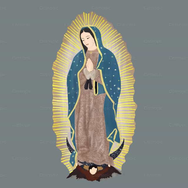 Virgen de Guadalupe - Banco de vectores católicos