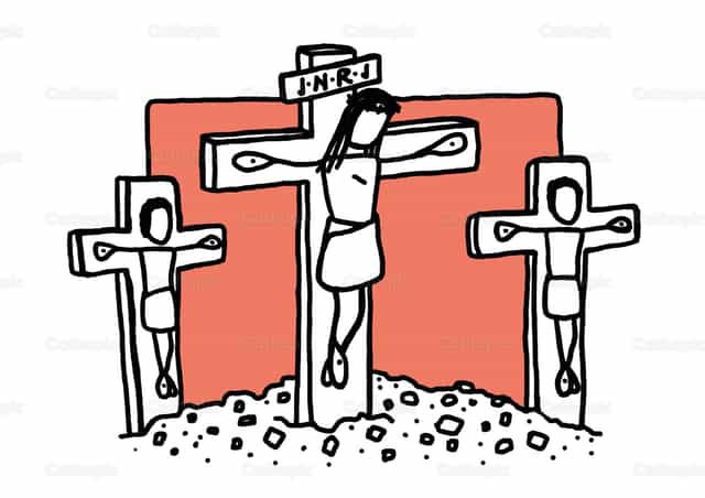 La Passion du Christ - Vecteurs catholiques de stock