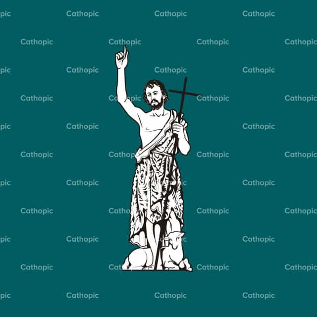 Saint John Baptista - Catholic stock vectors