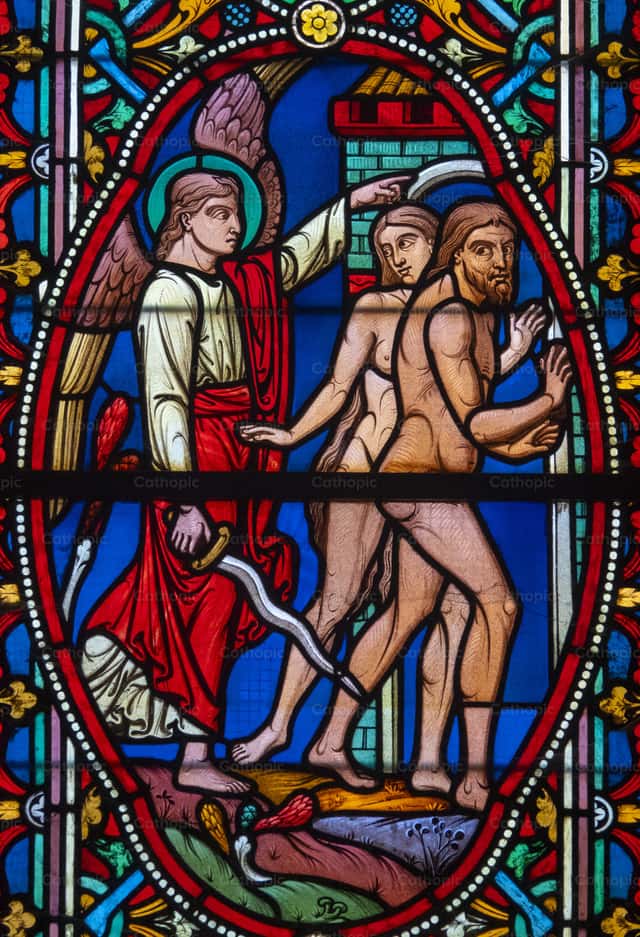 Adam and Eve expelled from paradise | Cathopic