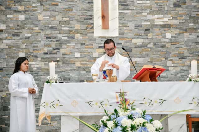 Purification of the sacred vessels - Catholic Stock Images
