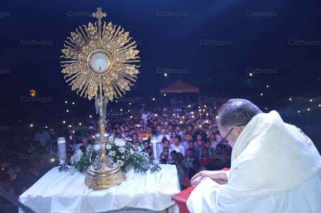 Exposition of the Blessed Sacrament - Catholic Stock Images