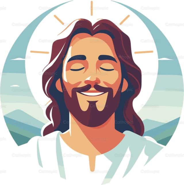 Radiant Transfigured Jesus Christ Face | Cathopic