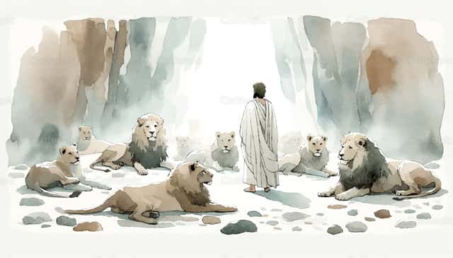 Daniel in the Lions' Den | Cathopic