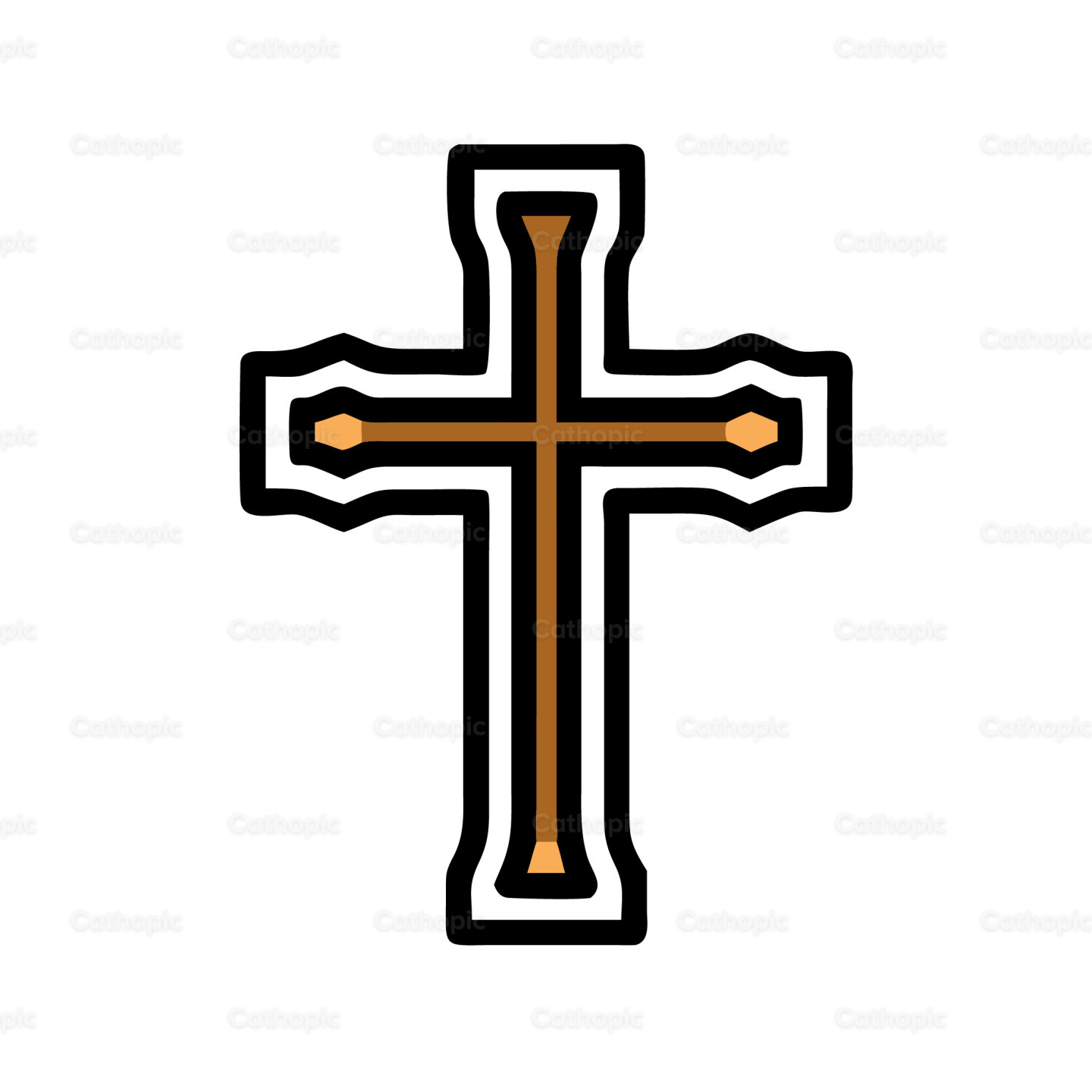 Icono católico Cruz 2 | Cathopic