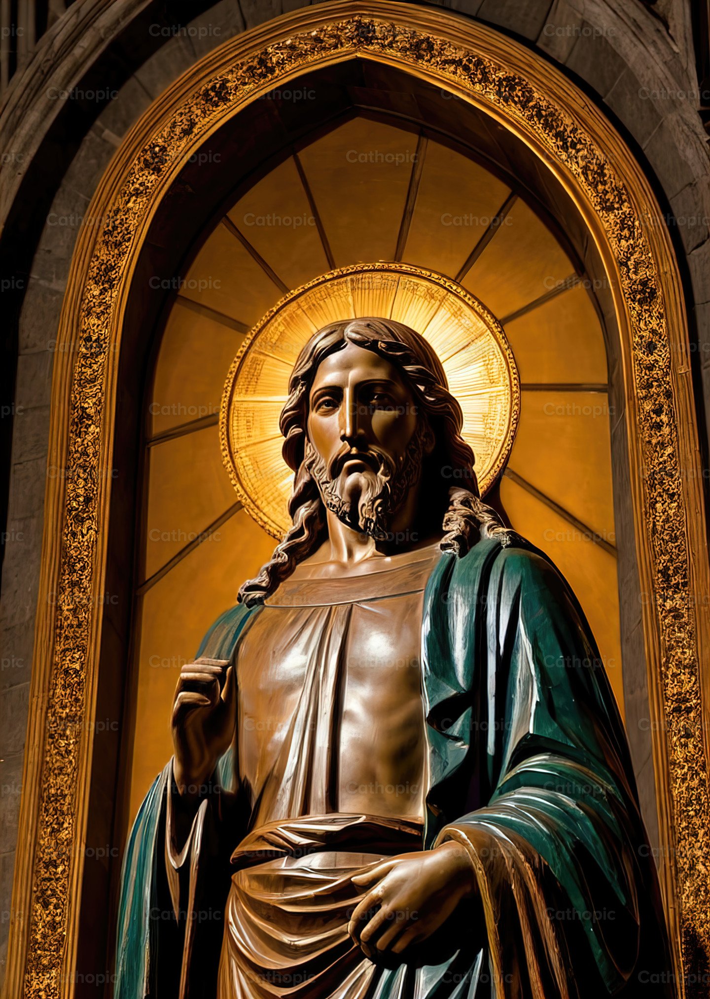 Jesus Stone Statue photo | Cathopic