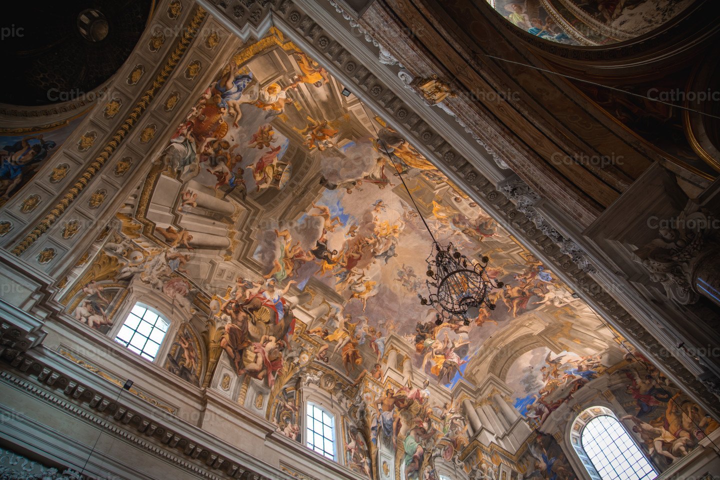 Roof of the church of St. Ignatius of Loyola Rome photo | Cathopic